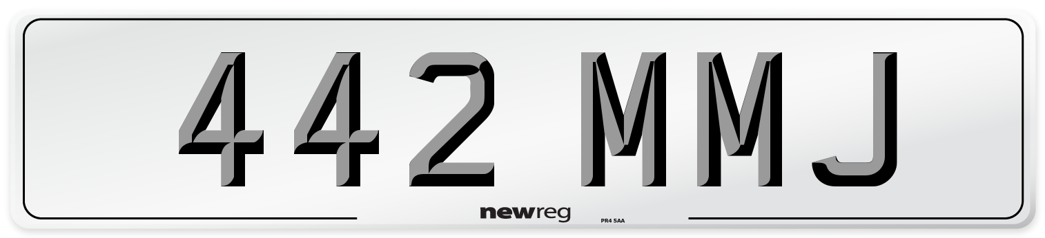 442 MMJ Number Plate from New Reg